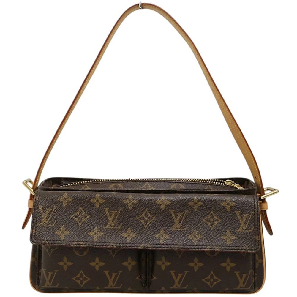 Louis Vuitton Viva Cite Handbag Leather Brown